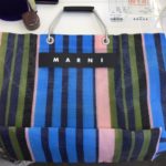 マルニ　ストライプ　トートバッグ
