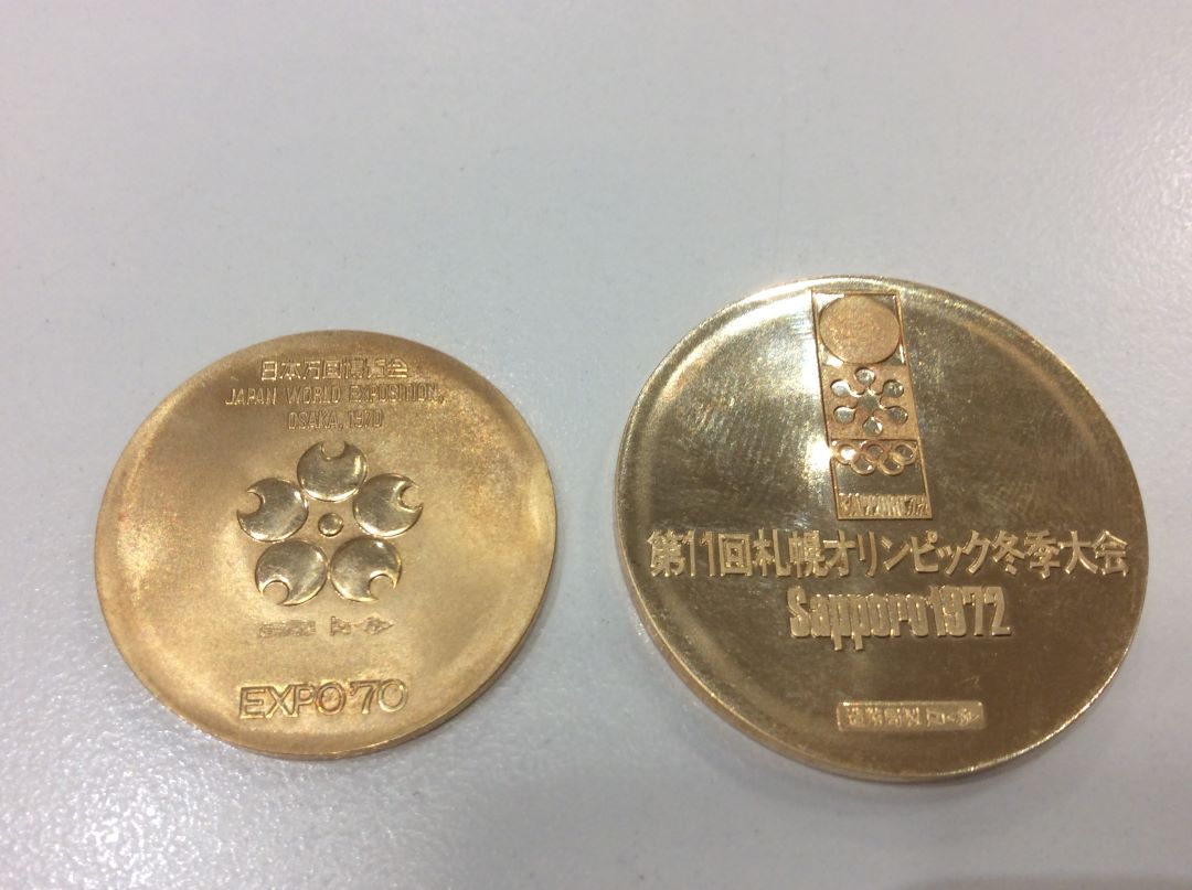 エキスポ オリンピック 記念18金メダル