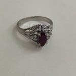 プラチナ Pt900 指輪 ルビー ダイヤ