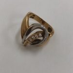 貴金属 K18 Pt850 コンビ メレ ダイヤ リング